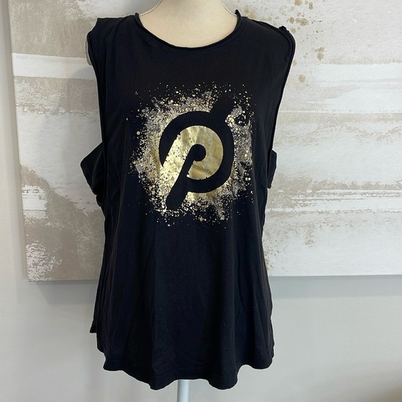 Peloton gold/black tank top - Picture 1 of 4